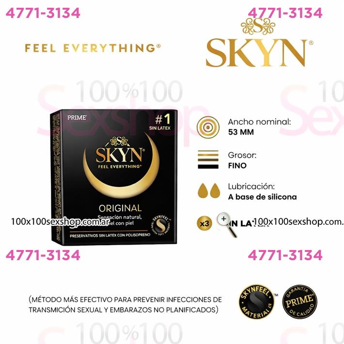 Cód: CA FP SKYN - Preservativo Prime Skyn - $ 8500